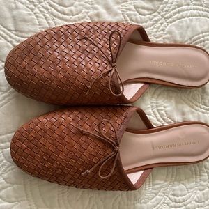 Loeffler Randall Paola Timber Brown Ballet Mule size 8